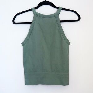 Free People Intimately Olive Green Tank Top